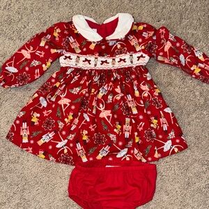 Iris & Ivy Nutcracker Baby Dress with Bloomers